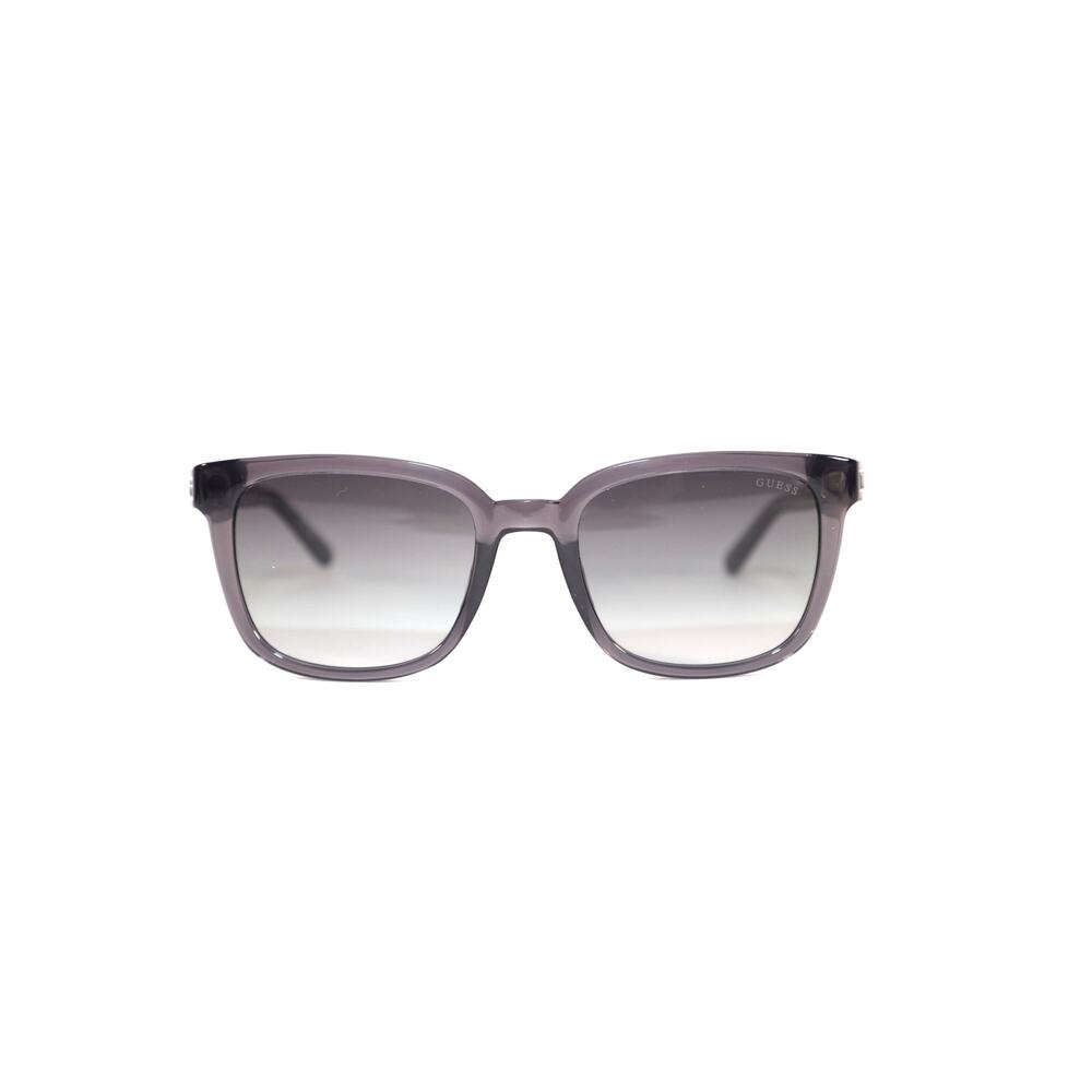 Guess Square Mens Sunglasses - Transparent Grey / Smoke Gradient - NWT